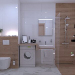 3D vizualizace přírodní koupelny